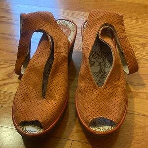 Fly London Yala Peep Toe Wedge